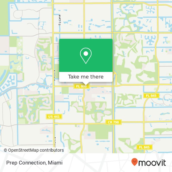 Mapa de Prep Connection, 8903 Glades Rd Boca Raton, FL 33434