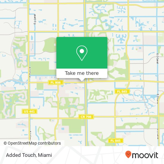 Mapa de Added Touch, 8177 Glades Rd Boca Raton, FL 33434