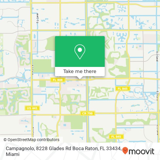 Campagnolo, 8228 Glades Rd Boca Raton, FL 33434 map