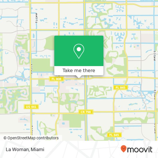 Mapa de La Woman, 8214 Glades Rd Boca Raton, FL 33434