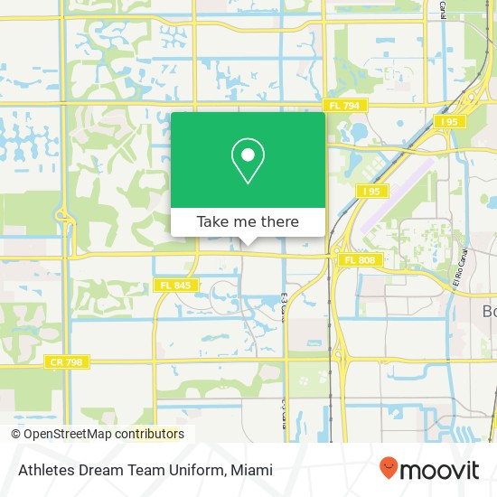 Athletes Dream Team Uniform, 2499 Glades Rd Boca Raton, FL 33431 map