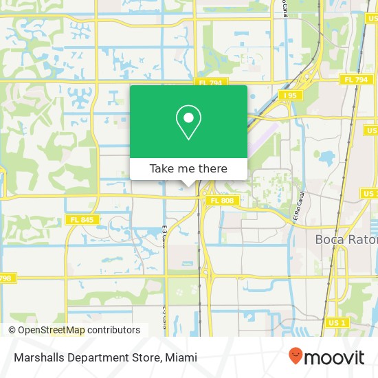 Marshalls Department Store, 1900 NW Corporate Blvd Boca Raton, FL 33431 map