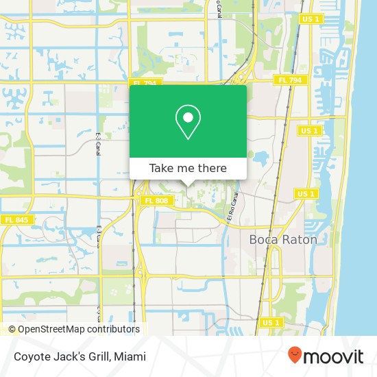 Coyote Jack's Grill, 777 Glades Rd Boca Raton, FL 33431 map