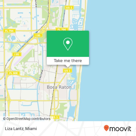 Mapa de Liza Lantz, 2351 N Federal Hwy Boca Raton, FL 33431