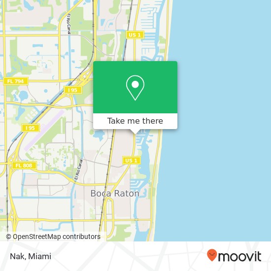 Nak, 2800 N Federal Hwy Boca Raton, FL 33431 map