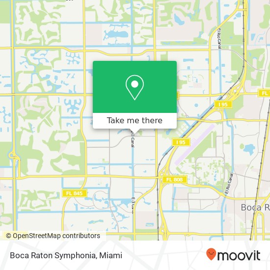 Boca Raton Symphonia map