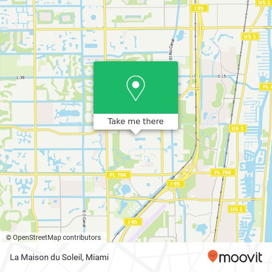 Mapa de La Maison du Soleil, 1120 Holland Dr Boca Raton, FL 33487