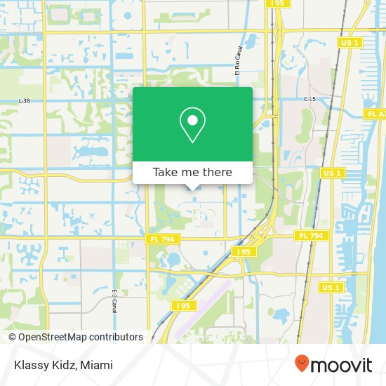 Mapa de Klassy Kidz, 1141 S Rogers Cir Boca Raton, FL 33487