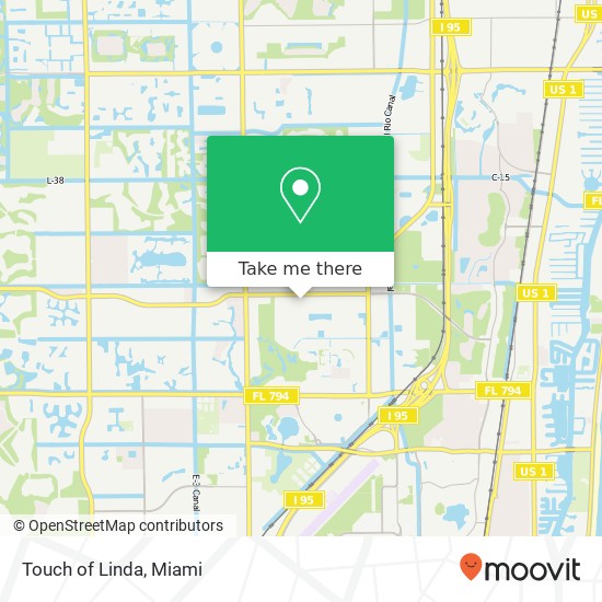 Mapa de Touch of Linda, 6600 W Rogers Cir Boca Raton, FL 33487
