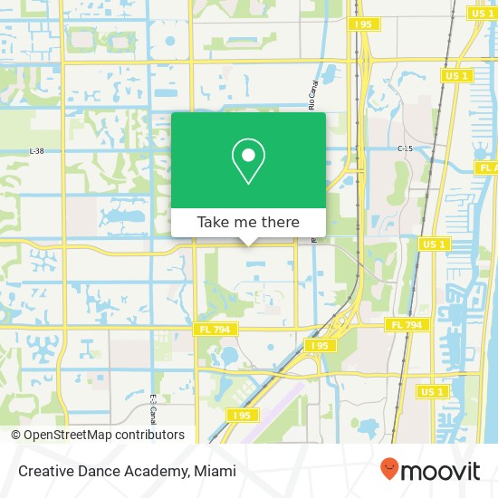 Mapa de Creative Dance Academy