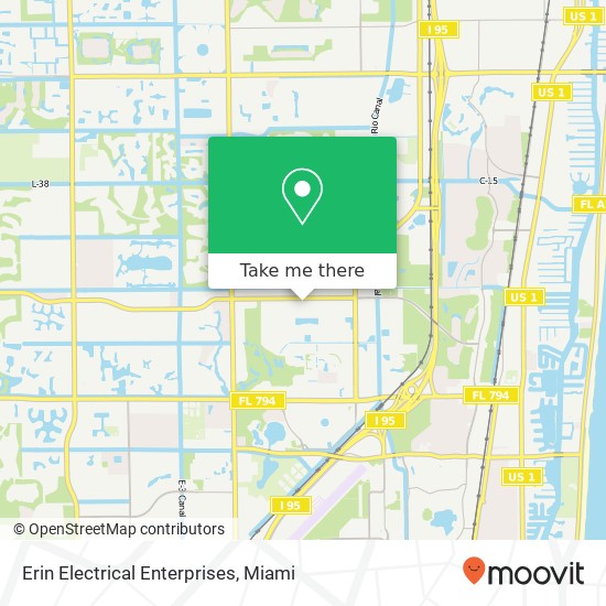 Mapa de Erin Electrical Enterprises, 1121 Holland Dr Boca Raton, FL 33487
