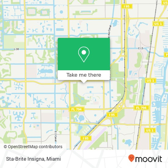 Mapa de Sta-Brite Insigna, 6590 W Rogers Cir Boca Raton, FL 33487