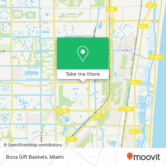 Mapa de Boca Gift Baskets, 940 Clint Moore Rd Boca Raton, FL 33487