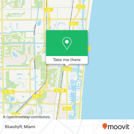 Mapa de Blueshyft, 6751 N Federal Hwy Boca Raton, FL 33487