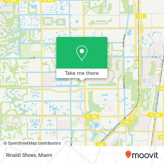 Mapa de Rinaldi Shoes, 5030 Champion Blvd Boca Raton, FL 33496