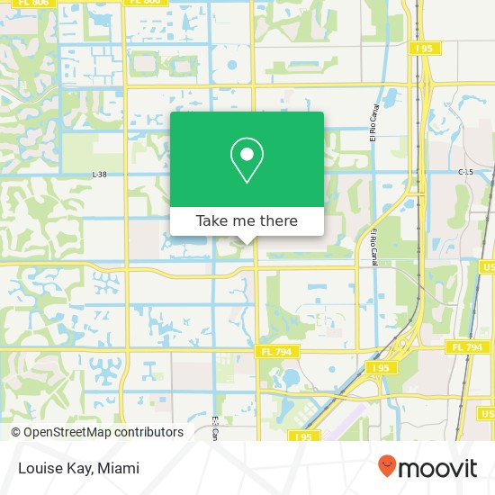 Mapa de Louise Kay, 5030 Champion Blvd Boca Raton, FL 33496