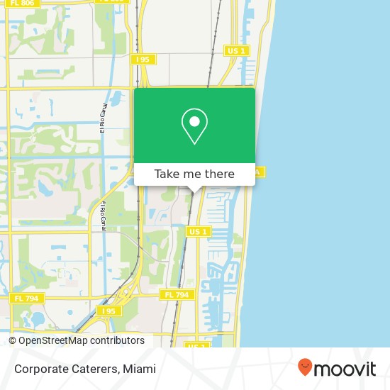 Mapa de Corporate Caterers, 7491 N Federal Hwy Boca Raton, FL 33487