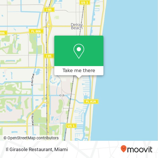 Il Girasole Restaurant, 2275 S Federal Hwy Delray Beach, FL 33483 map