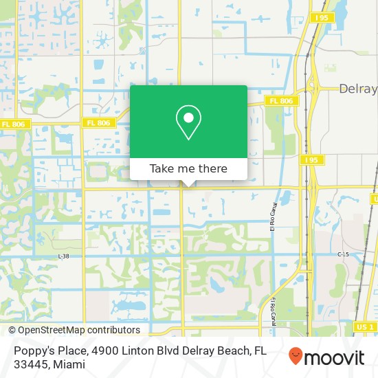 Poppy's Place, 4900 Linton Blvd Delray Beach, FL 33445 map