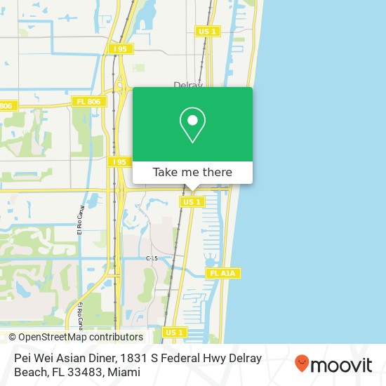 Pei Wei Asian Diner, 1831 S Federal Hwy Delray Beach, FL 33483 map
