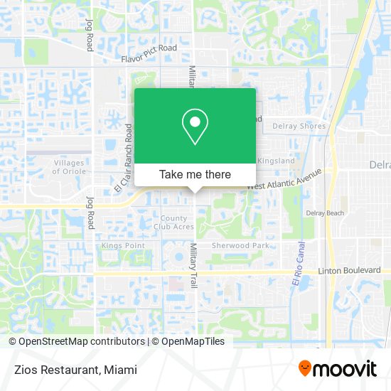 Mapa de Zios Restaurant