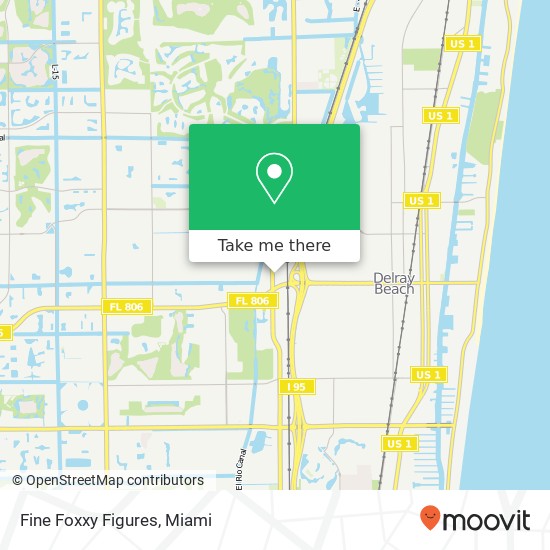 Mapa de Fine Foxxy Figures, 85 N Congress Ave Delray Beach, FL 33445