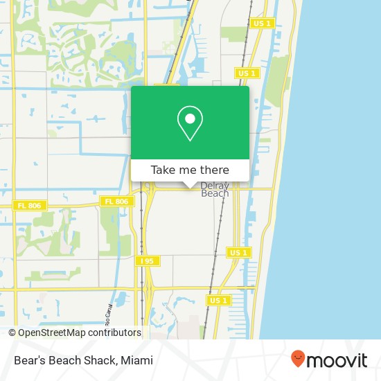 Bear's Beach Shack, 540 W Atlantic Ave Delray Beach, FL 33444 map