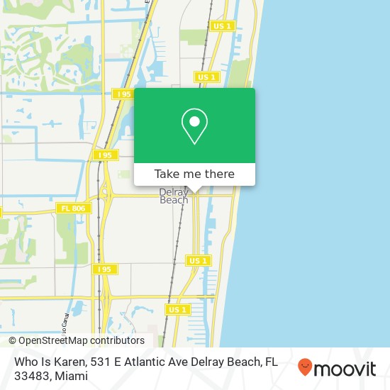 Who Is Karen, 531 E Atlantic Ave Delray Beach, FL 33483 map