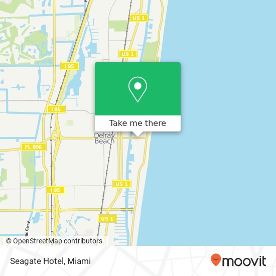 Seagate Hotel, 1000 E Atlantic Ave Delray Beach, FL 33483 map