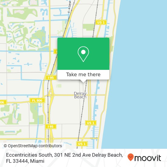 Eccentricities South, 301 NE 2nd Ave Delray Beach, FL 33444 map