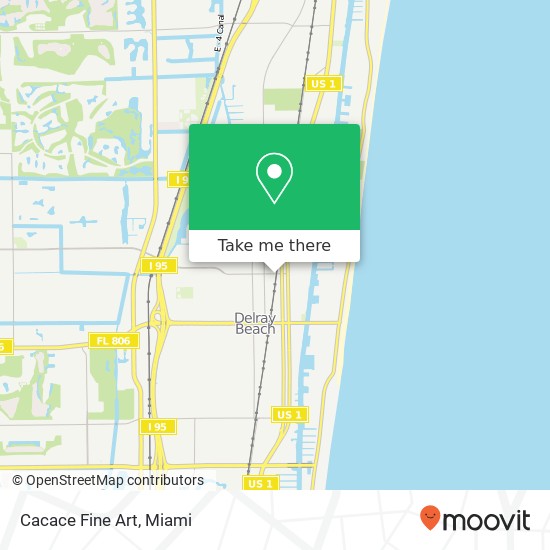 Mapa de Cacace Fine Art, 354 NE 4th St Delray Beach, FL 33444