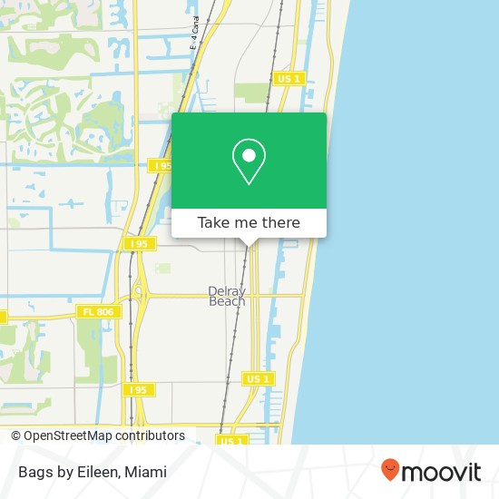 Mapa de Bags by Eileen, 495 NE 4th St Delray Beach, FL 33483