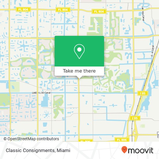 Mapa de Classic Consignments, 12550 S Military Trl Boynton Beach, FL 33436