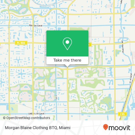 Mapa de Morgan Blaine Clothing BTQ, 11090 S Military Trl Golf, FL 33436