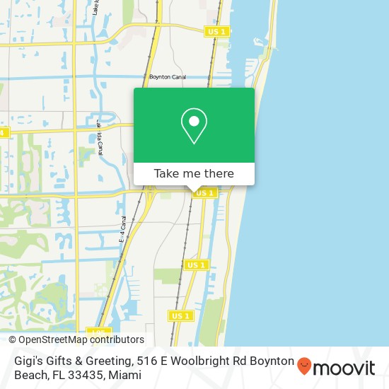 Gigi's Gifts & Greeting, 516 E Woolbright Rd Boynton Beach, FL 33435 map