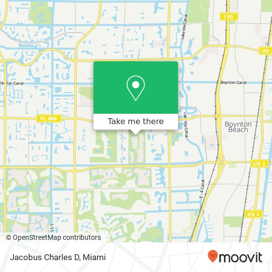 Mapa de Jacobus Charles D, 10495 Coralberry Way Boynton Beach, FL 33436