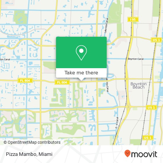 Mapa de Pizza Mambo, 3553 W Boynton Beach Blvd Boynton Beach, FL 33436