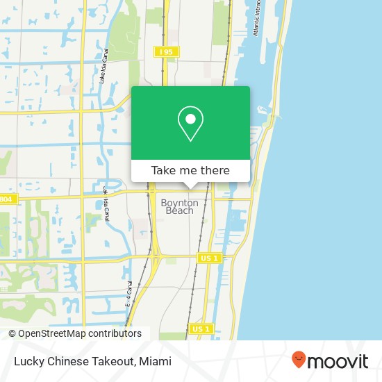Mapa de Lucky Chinese Takeout