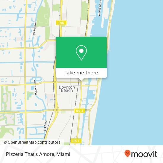 Pizzeria That's Amore, 308 N Federal Hwy Boynton Beach, FL 33435 map