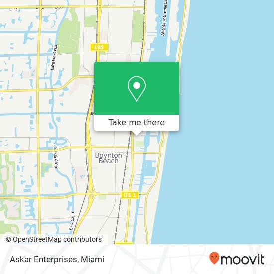 Mapa de Askar Enterprises, 641 NE 6th Ave Boynton Beach, FL 33435