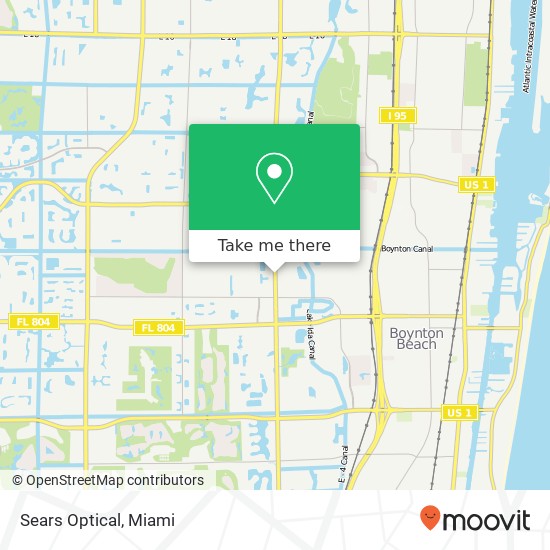 Mapa de Sears Optical, 805 N Congress Ave Boynton Beach, FL 33426