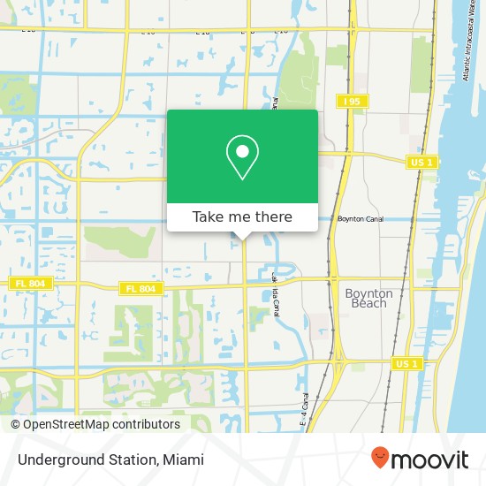 Mapa de Underground Station, 801 N Congress Ave Boynton Beach, FL 33426