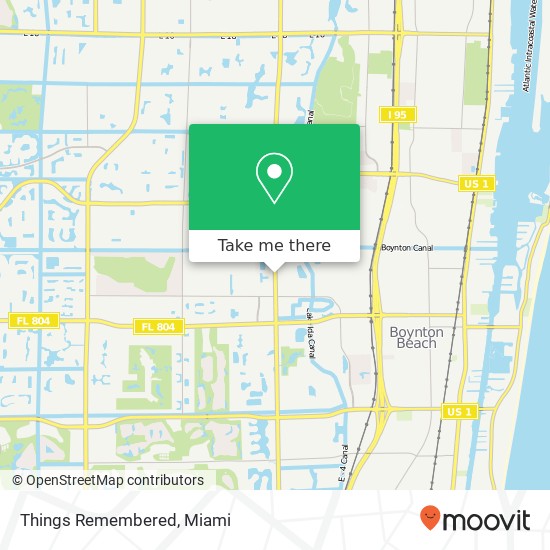 Mapa de Things Remembered, 801 N Congress Ave Boynton Beach, FL 33426