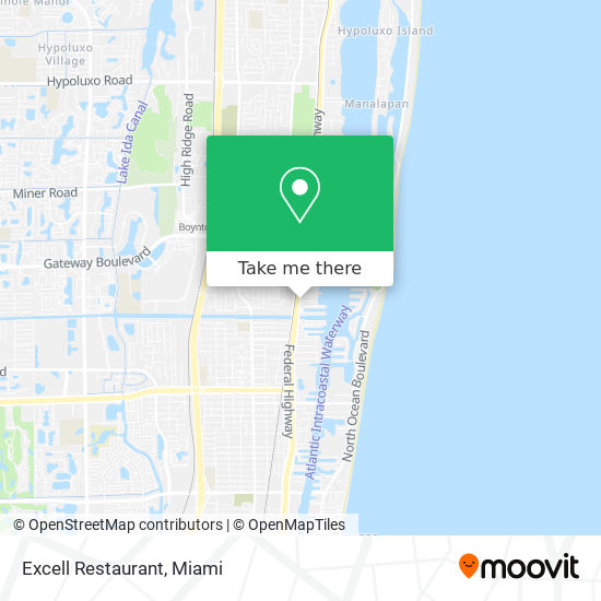 Excell Restaurant map