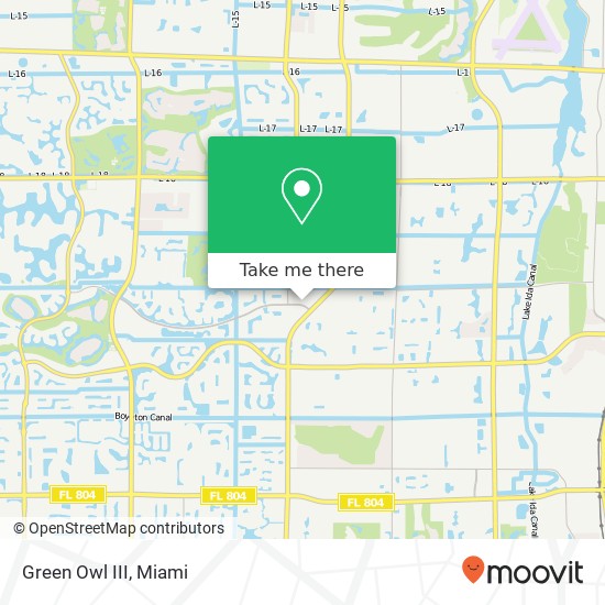 Green Owl III, 4953 Le Chalet Blvd Boynton Beach, FL 33436 map