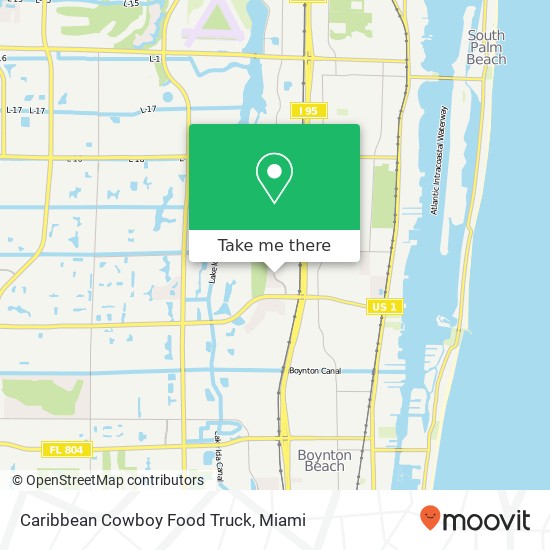 Mapa de Caribbean Cowboy Food Truck, 2900 High Ridge Rd Boynton Beach, FL 33426
