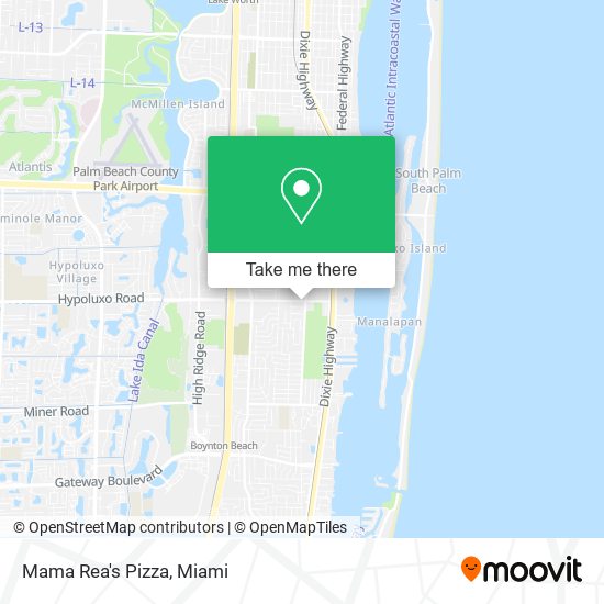 Mama Rea's Pizza map