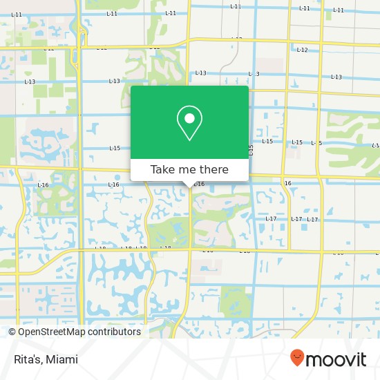 Mapa de Rita's, 6169 Jog Rd Lake Worth, FL 33467