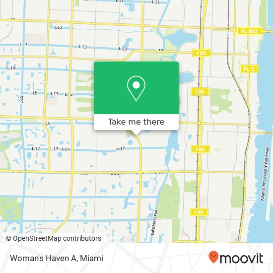 Mapa de Woman's Haven A, 6266 S Congress Ave Lake Worth, FL 33462