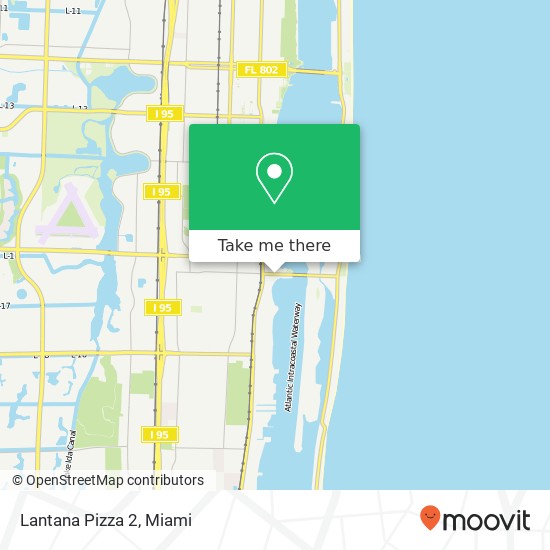 Mapa de Lantana Pizza 2, 264 E Ocean Ave Lantana, FL 33462